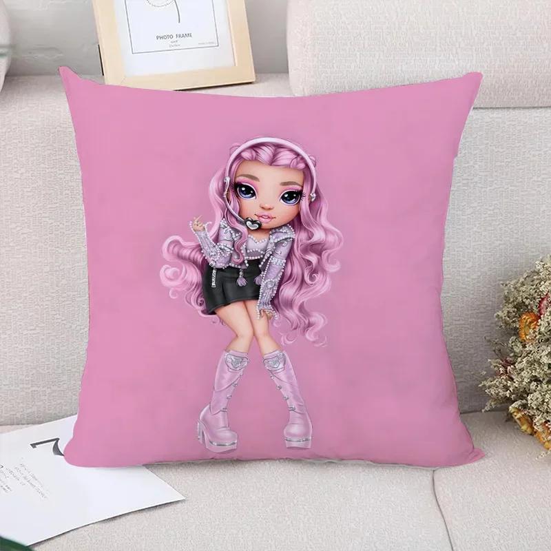 Rainbow High Decorative Cushion Covers for Bed Pillows Couple Pillow Pillowcases Sofa Cushions Car Decoration Pilow Cases
