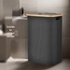 Foldable Laundry Basket: Portable, Dustproof, Large Capacity Hamper for Household Storage.