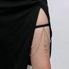 Multi-layers Elastic Band Leg Thigh Chain Layered Chains Pearl Leg Chain  Birthday Gift