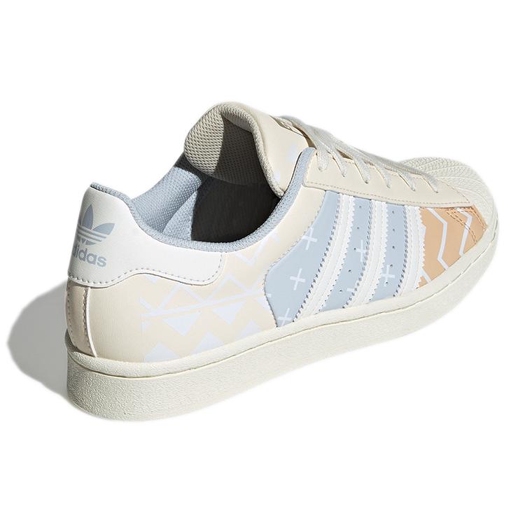 Adidas Originals Superstar Comfortable Wear Resistant Sneakers Creamy 'Cream Light Bluegray' Women's GW3310