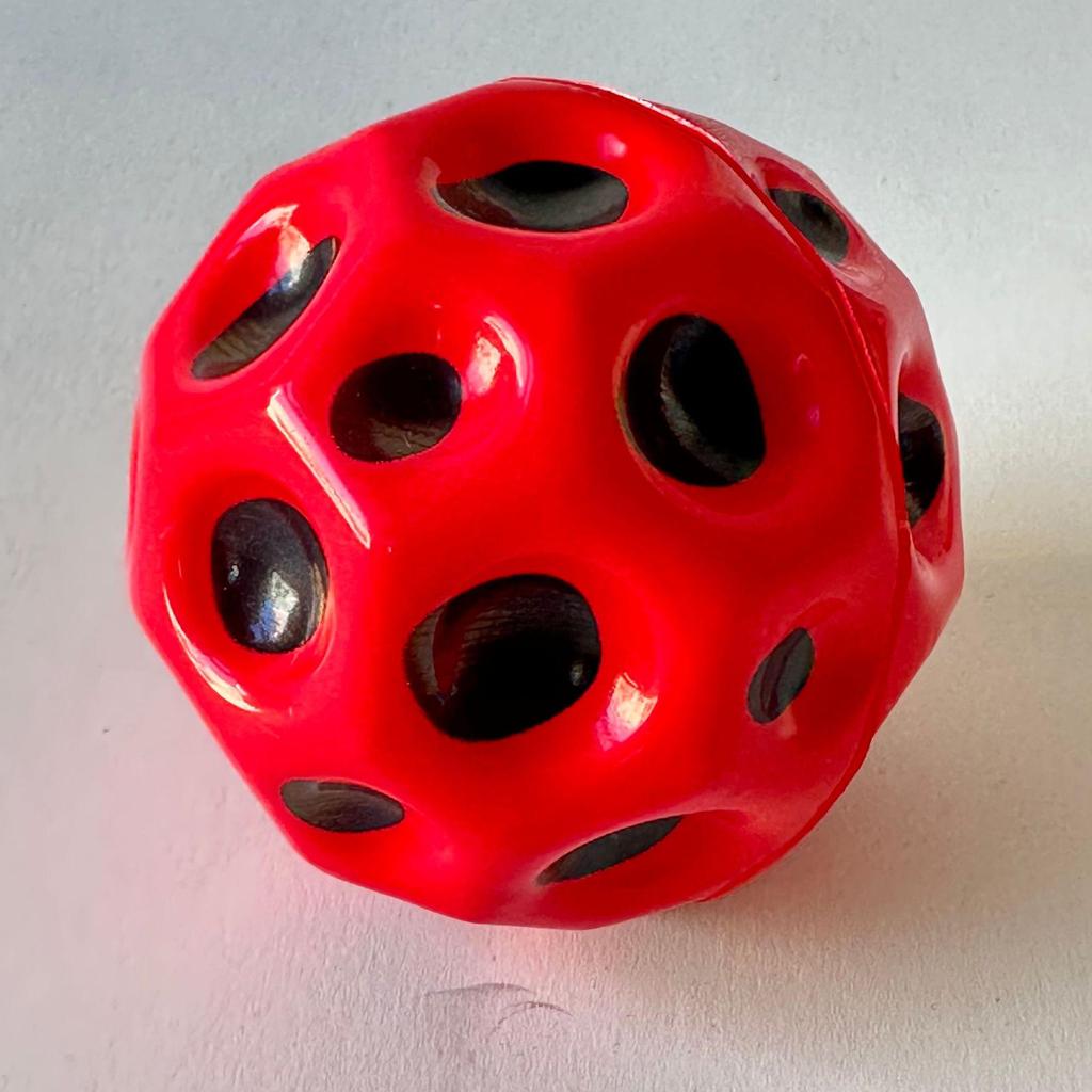 7cm High-Rebound PU Bouncy Ball - Coral Moon Rubber Wrist Toy, Hot Seller