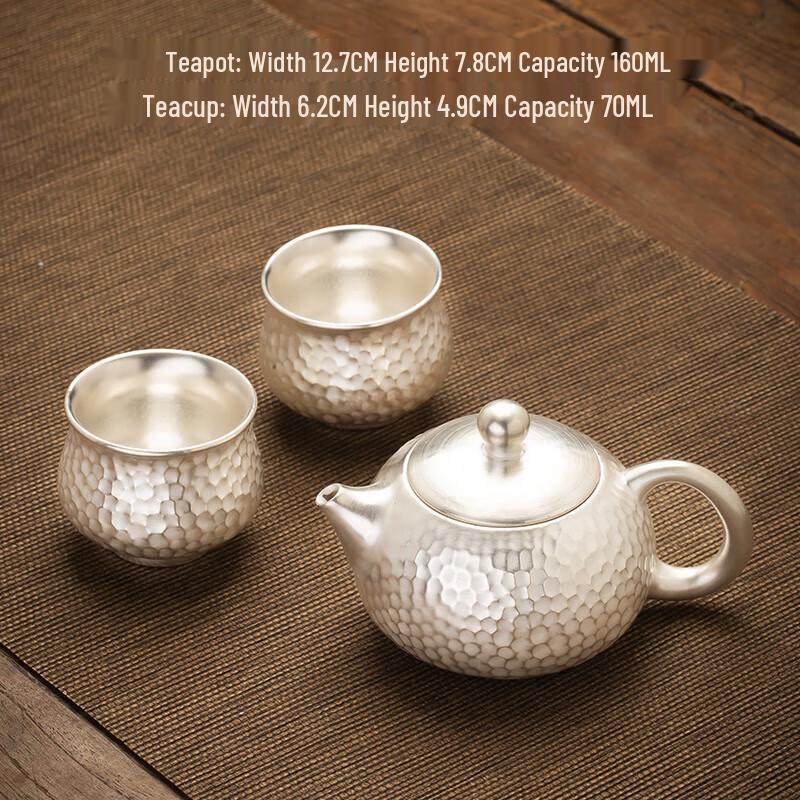 Yunyan Ceramic Silver-Plated Kung Fu Tea Set