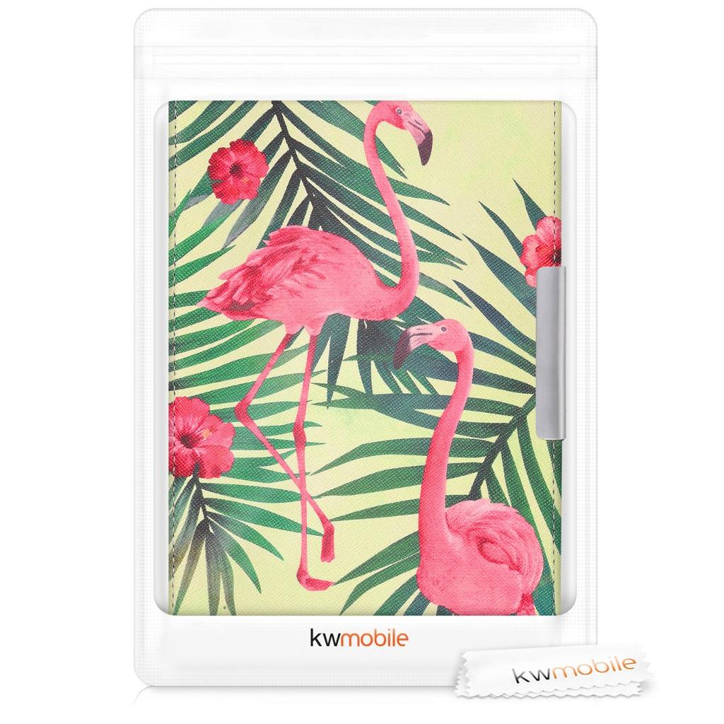 Kwmobile Etui na Amazon Kindle Paperwhite z funkcją automatycznego usypiania i PU Jasnozielone - E-czytnik Usypianie, Skóra, Różowy/Zielony/Jasny