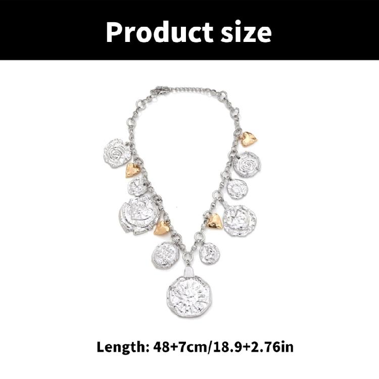 Robuste Legierung gefertigte Liebesherz-Anstecknadel-Anhänger-Halskette mit poliertem Finish Tragbares Accessoire für jeden Anlass