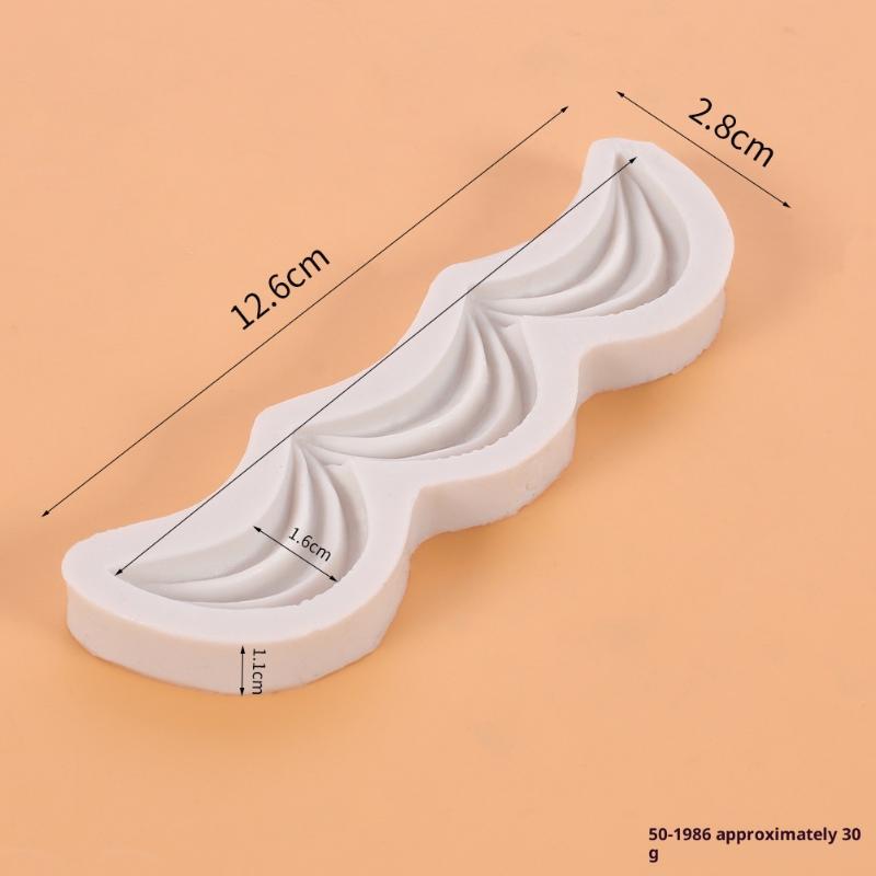 Dekorativní vzor Silikonová forma na cukrovou hmotu Resinové nástroje Nástroje na zdobení košíčků, fondánových dortů