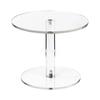 Acrylic Round Display Risers Set Of 3, Clear Multi-Tier Stands For Jewelry, Small Gifts, Bakery And Retail Displays