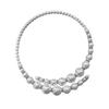 Faux Pearl Choker Necklace Women Elegant White Faux Pearl Necklace Sparkling Rhinestone Choker for Weddings Parties Dating