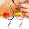2Pcs Test Wire Interesting Widely Used Copper Bothway Alligators Clip Conductor for Student