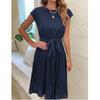 Spring Summer Sleeveless A Line Party Dress Women Fashion Elegant Holiday Office Ladies Dresses High Waist Loose Casual Long Dress 24708
