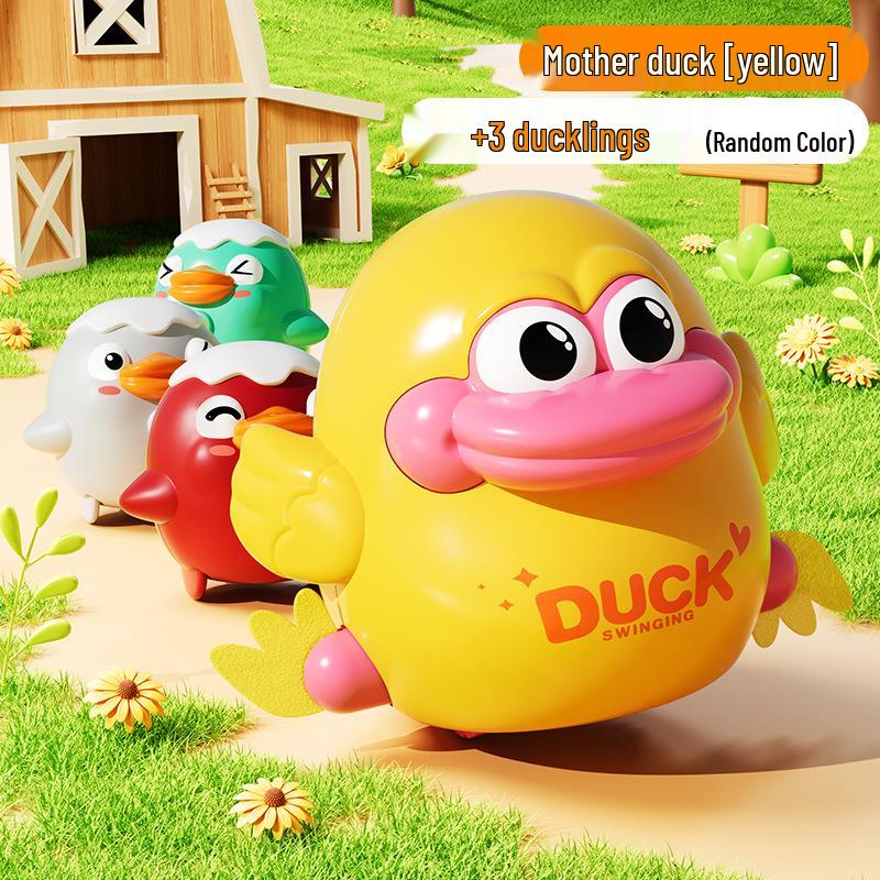 Douyin Trending Wind-up Wiggling Magnetic Chick Toy - Early Education Crawling Companion
