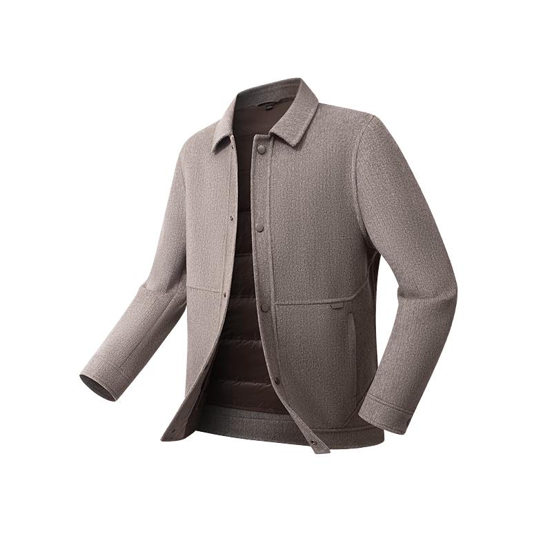 

Hodo Men s Double-Faced Wool Blend Coat with Down Lining L