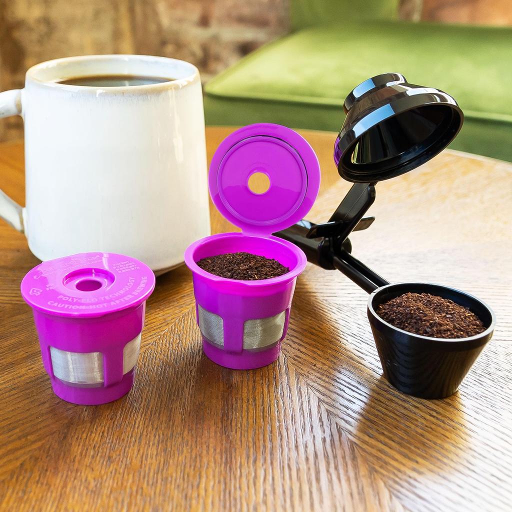 Perfect Pod Cafe Fill Value Pack Reusable K-Cup Coffee Pod Filter & Coffee Scoop for Keurig K-Duo, K-Mini, 1.0, 2.0, K-Series, and Select Single-Cup