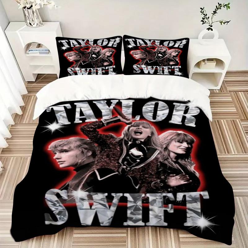 3pcs Taylor Swift Duvet Cover Set,  Includes 1 Duvet Cover and 1/2 Pillowcases (No Insert) yy251104230
