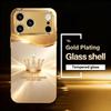 Fashionable Simple Crown phone case for funda iphone for iphone 17 pro max cover glass for iPhone 17 16 15 14 13 12pm Pro Plus