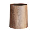 Imitation Wood Grain Rubbish Basket for Home Dorm School Restaurants