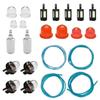 23pcs/set Blue Lines and Filter Element Fuel Parts Hose Tools Gas Battery Pipe Tubing Garden Kit Water Watering Accessories