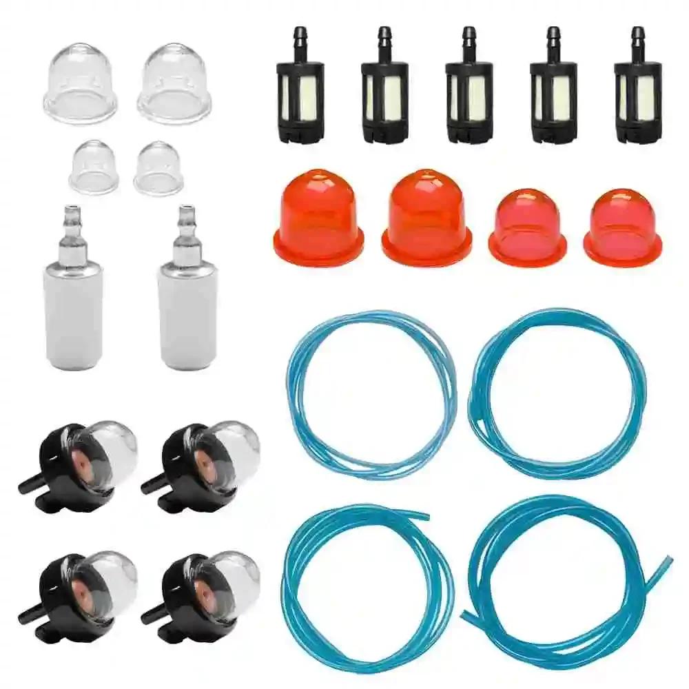 23pcs/set Blue Lines and Filter Element Fuel Parts Hose Tools Gas Battery Pipe Tubing Garden Kit Water Watering Accessories