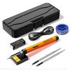 Portable USB Charger Soldering Iron Set, 5V 8W, 800-1000mAh Battery, Digital Display