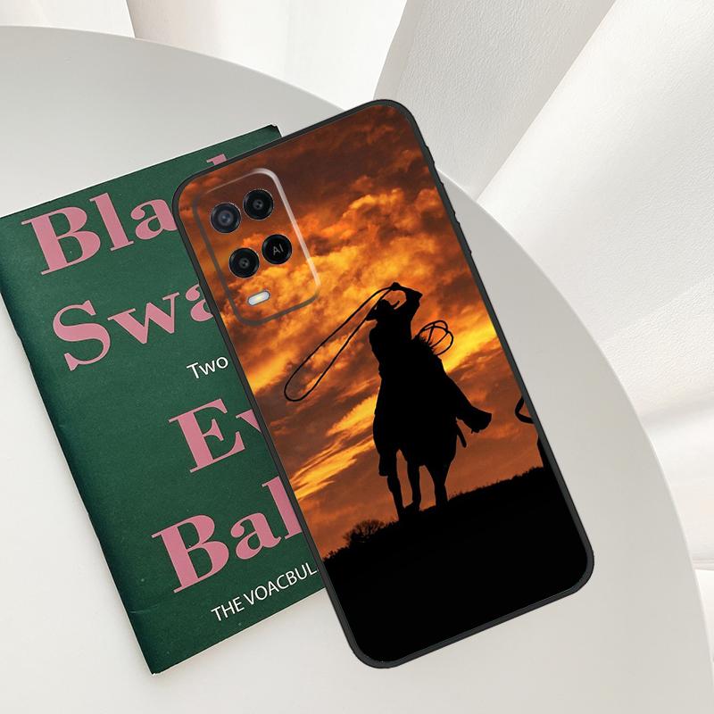 Extreme Sport Rodeo Cowboy Lasso For OPPO A98 A78 A18 A38 A58 A5 A6 Pro A15 A17 A57 A16 A76 A96 A54 A74 A94 A40 A60 A80 Case