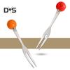 Fruit Fork Dessert Fork Set with Storage Jar Easy To Clean Stainless Steel Creative Cute Forks Cutlery Set Table Ornament
