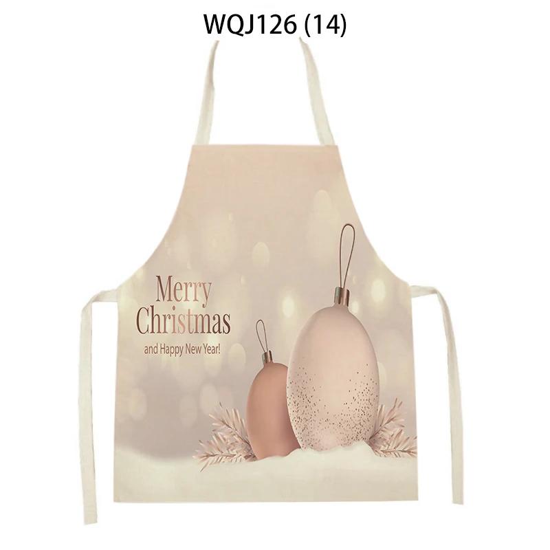 Thuis Vrolijk Kerstmis Serie Keuken Schorten Kerstman Hert Boom Cadeau Bedrukt Vuilafstotend Schort Bakbenodigdheden Kookschorten