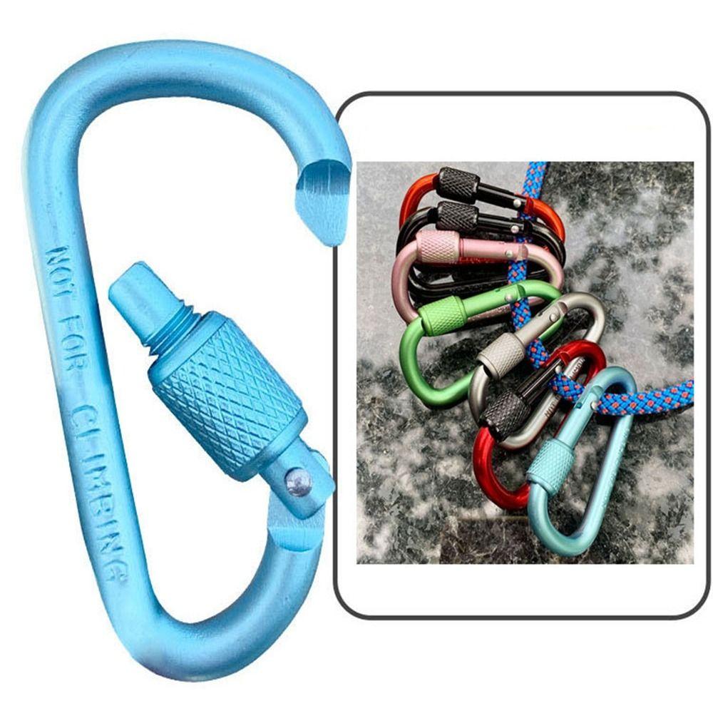 Multi Colors Outdoor Sports Buckle with Lock Climbing Button New Camping Hiking Hook  Outdoor Tool
