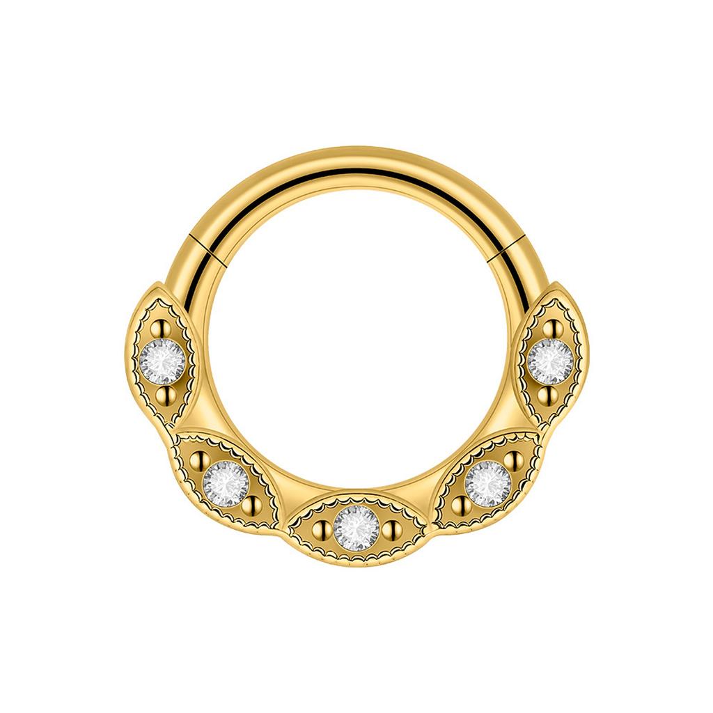 Multifunctional Nose Ring Seamless Design Comfortable Wear Body Piercing Jewelry Stainless Steel Fashion Accessories