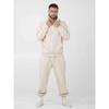 Comfrt Solid Color Embroidery Fleece Oversize Couple Hoodie Casual Loose Sweatpants Set