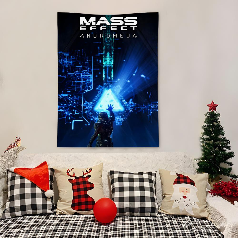 

Game MMass Effect Andromeda Tapestry Decoration Art Microfiber Background For Bedroom Living Bar Garden Outdoor Festival 74x94cm(29x37in)