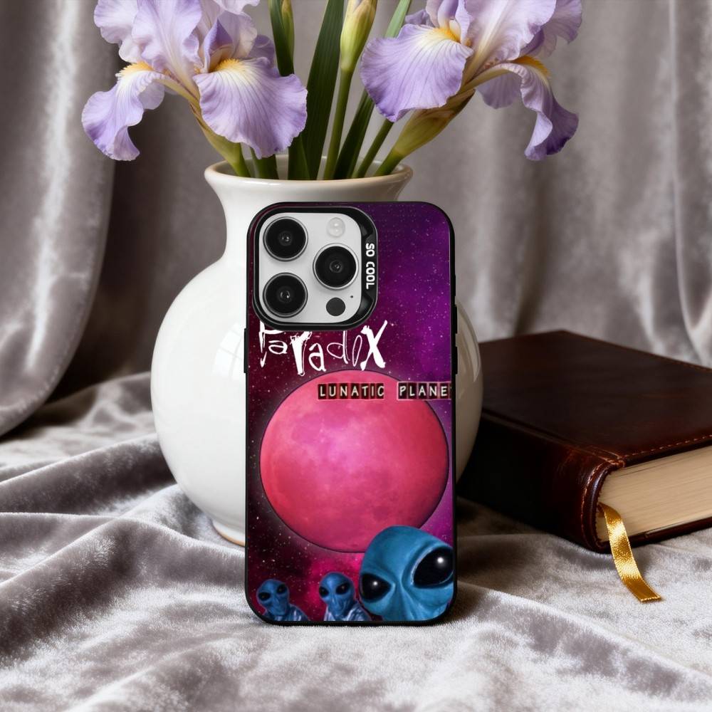 Punk T-The P-Paradox Band Phone Case For iPhone17,16,15,14,13,12,11 Plus,Pro Max Black Candy Silver Phone Case