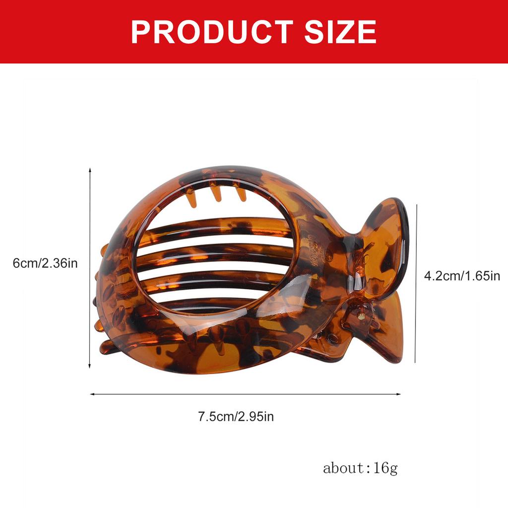 Hair Claw Clip Flat Clip Theme Hair Claw Clamp Elegant Wide Hair Holder Barrettes Strong Hold Hairpin for Girls