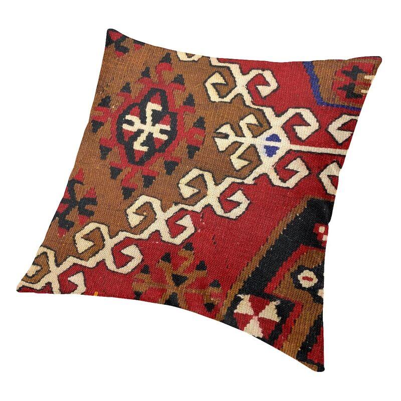Kilim Navajo Weave Persian Carpet Square Throw Pillow Case Home Decor Printed Bohemian Turkish Tribal Ethnic Art Cushion Cover