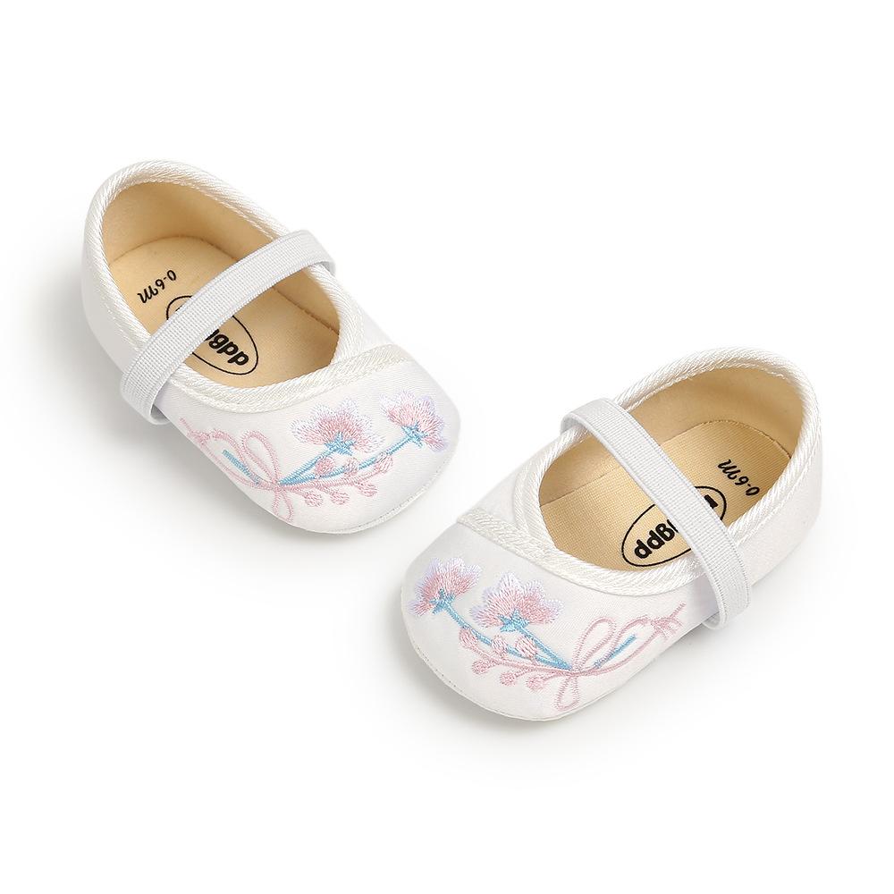 MYGGPP bestickte Baby-Prinzessinnenschuhe, Babyschuhe, weiche Sohlen für Kleinkinder