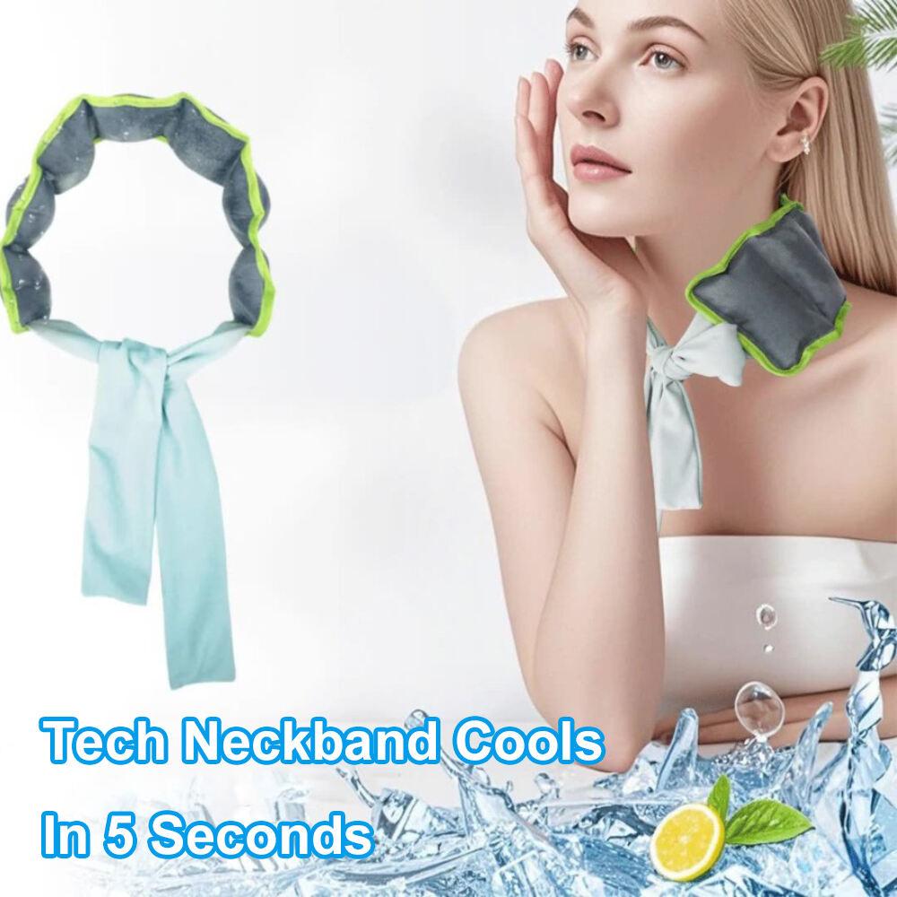 Sommer Nackenkühlung Kaltes Gefühl Eisschal Eispackung Sport Stirnband Wiederverwendbar Outdoor Aktivität Kühlende Ausrüstung für Heißes Wetter