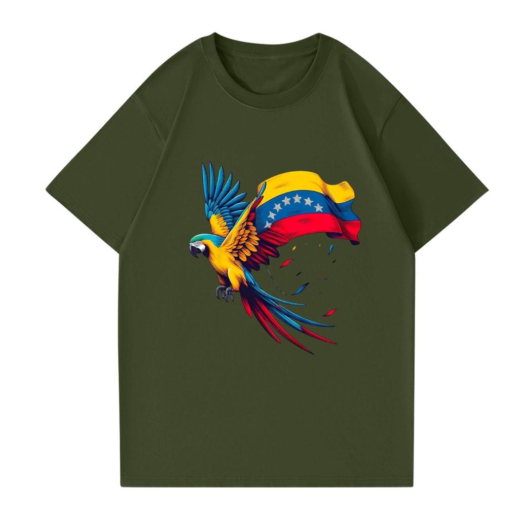 Modisches rundhalsiges lässiges bedrucktes kurzärmeliges T-Shirt Top für Damen und Herren