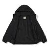 SNOWPEAK Lightweight Taslan Color Block Hooded Windbreaker Dark Charcoal (S26SULWB56)