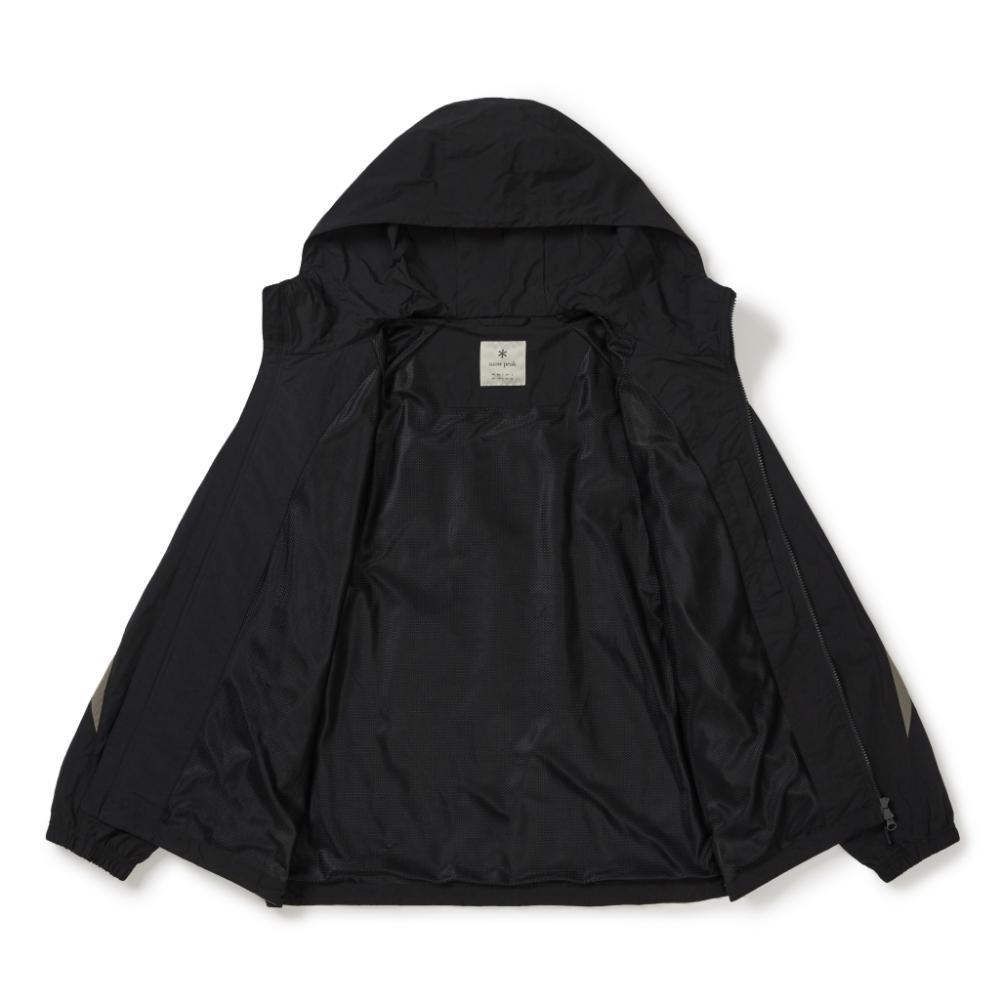 SNOWPEAK Lightweight Taslan Color Block Hooded Windbreaker Dark Charcoal (S26SULWB56)