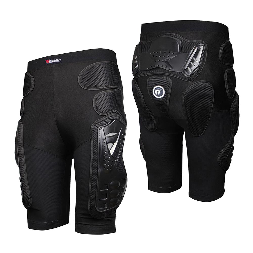 Pantaloni Corti da Moto Morbidi Traspiranti Estivi Riflettenti con Protezioni Integrate per Uomo