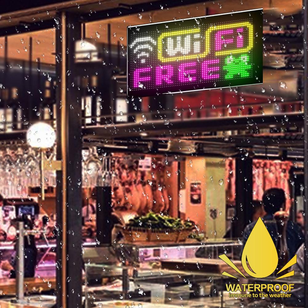 Car LED RGB APP LED Flexible Matrix Pixel Panel Night Light DIY Programmable LED Storefront Advertise Sign Display for Shop Bar