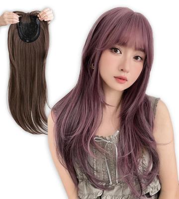 Brightlara Long Curly Wig, Partial Wig, Full Style Piece, Hairpiece, Cute, Women's, p280-TMA