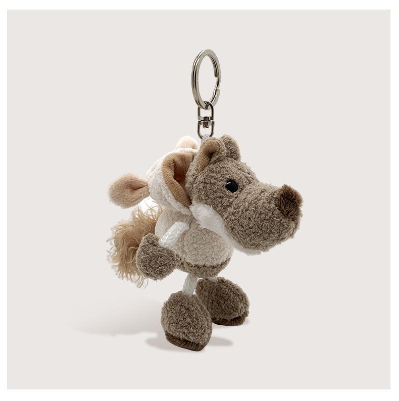 

Cute Plush Wolf in Sheep s Clothing Keychain, Soft Brown Wolf Bag Charm,Wolf in Sheep s Clothing Keychain, Soft Plush Charm
