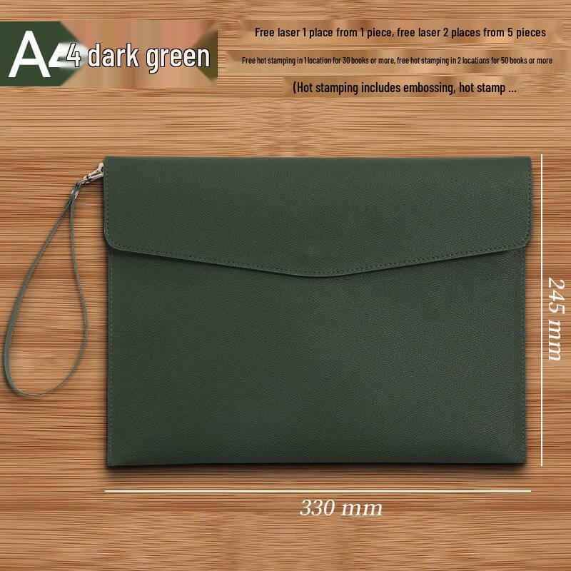 Custom A4 Lychee Grain Document File Bag and Briefcase