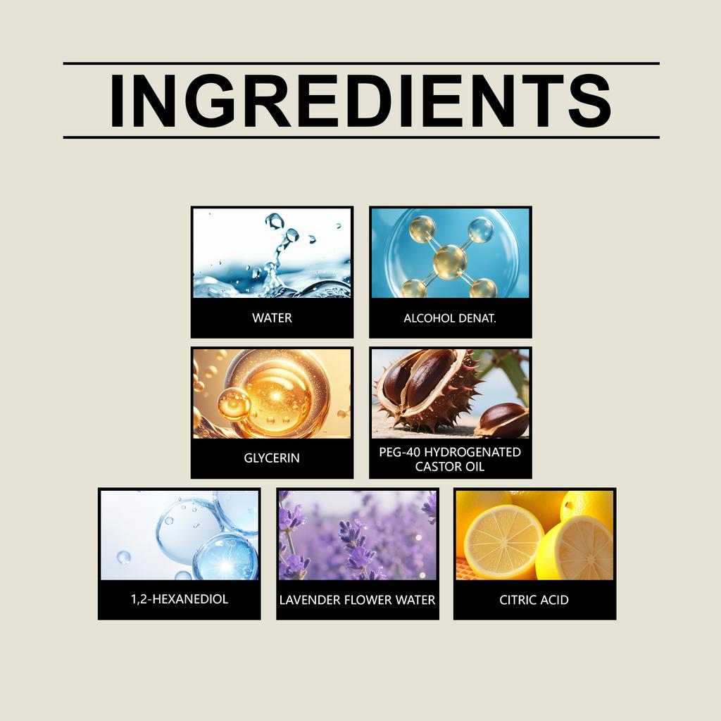 Raumspray Lavendelduft Hält Lange. Heimhotel Deodorant und Lufterfrischer. Füllt den gesamten Raum schnell aus, 100 ml