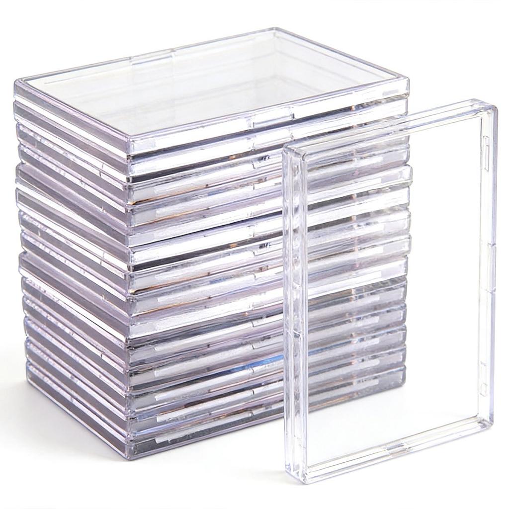 10pcs Hard Clear Toploader Card Sleeves - Acrylic Protective Cases for Trading Cards, Fit Baseball, TCG, MtG, Yu-Gi-Oh ZSY