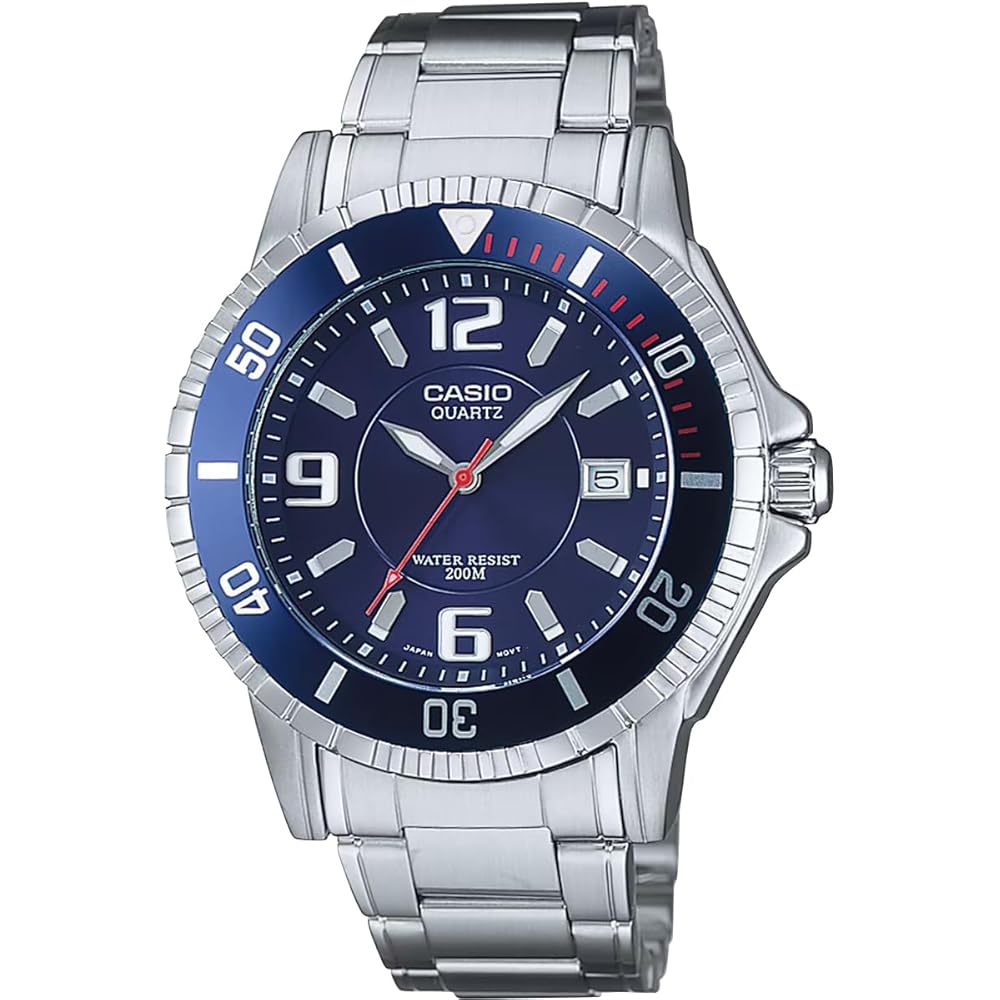 [Casio] CASIO Standard Men s Watch, Quartz, 20 ATM, Waterproof, MTD-1053D-2AV, Blue, Overseas Mod...