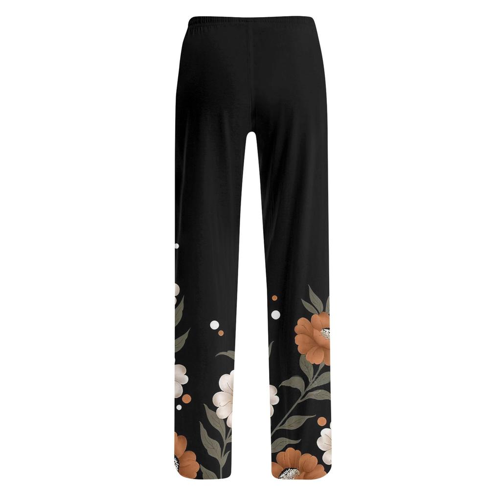 Women's Allover Printed Home Pants Sleeping Pajama Pants Long Pants Pajama Pants Yoga Pants