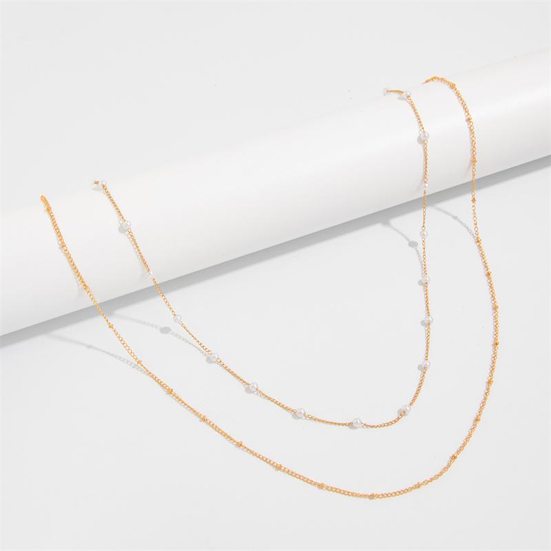 Sexy Double Thin Chain Women's Waist Chain Charming Round Bead Metal Belly Chain Summer Beach Bikini Body Jewelry