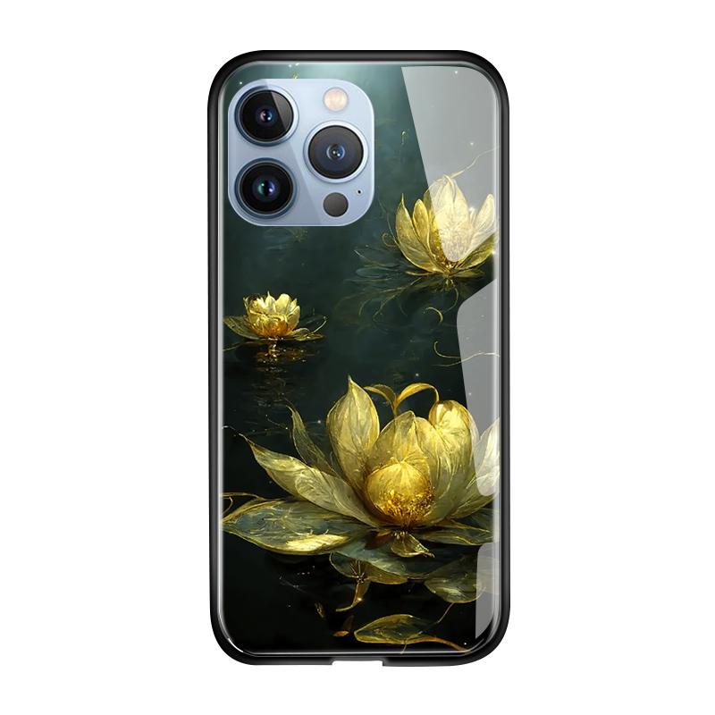 Tempered Glass Phone Case For iPhone 11 12 13 14 15 16 17 Redmi 10 12 14C Note10 Note14 Xiaomi 11Lite PocoC75 Soft Edge Shockproof Smooth Shell