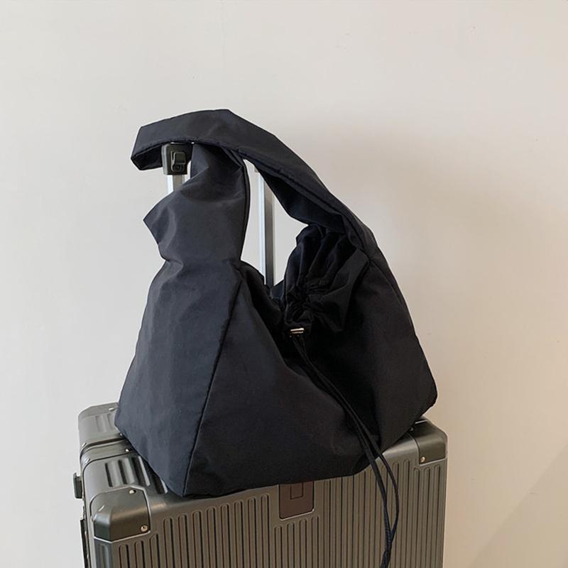 Borsa a tracolla con coulisse casual per donna, borsa a mano di grande capacità, borsa sportiva da palestra, borsa per la spesa, borsa a tracolla da ragazza