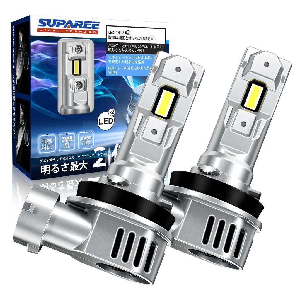 Super Bright SUPAREE H11 LED LED Fog H8 LED Fog H16 Super Halogen Triple Heat Quiet Long High Efficiency LED Noise Resistance "2023 Model" Headlights,